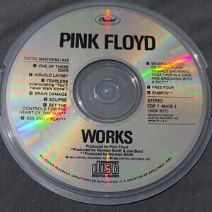 Vtg 1983 Pink Floyd WORKS CD
